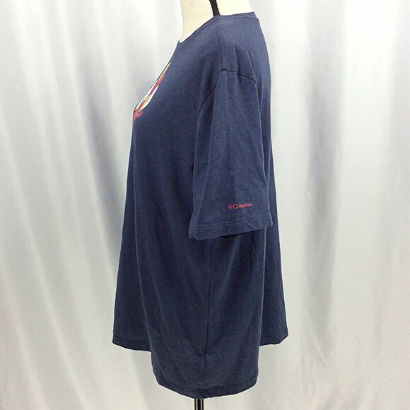 Columbia Womens Bluebird Day Relaxed Crew Neck T-Shirt Size 1X Denim Blue SS - Picture 7 of 12